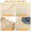 4Pièces Couvre-Seau Élastique Beige Réutilisable Pour Usage À 5