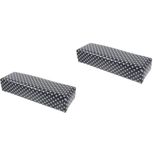 2Pièces Repose-Mains PU Noir Pour Ongles Confort Et Style 2