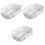 3Pièces Lunch Box Bento Blanches Légères Compartiments Étanches 2