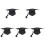 5Pièces De Graduation Adultes Polyester Pompon 2