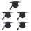 5Pièces De Graduation Adultes Polyester Pompon 5