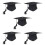 5Pièces De Graduation Adultes Polyester Pompon 7