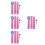 4Ensembles Croissance Enfants Sticker Mural Animaux Rose 6