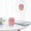 3Pièces Portable USB Rose Pour Air Intérieur 3