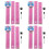 4Ensembles Croissance Enfants Sticker Mural Animaux Rose 11