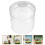 4Pièces Pots Terrarium Résistant Pour Plantes Intérieures 9