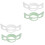 4Pièces Poignées Housses Silicone Couleur Assortie 3