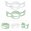 4Pièces Poignées Housses Silicone Couleur Assortie 8
