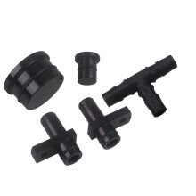PCV Reroute & Resonator Kit for 2004-2010 Duramax 6.6L Black