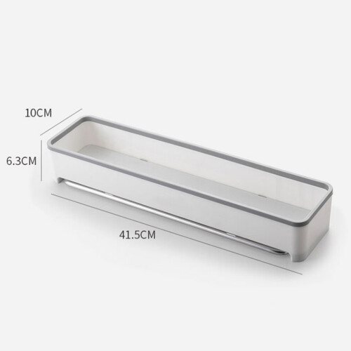 2Pièces Étagère Murale Durable Gris Pour Stockage Maison 1