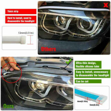 2X RGB APP Control 60CM LED DRL Daytime Running Strip Light Turn Signal Brake Side Car Lights Headlight Auto Accessories
