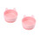 2Pièces Dînette Bébé Silicone Rose, Usage Garderie 6
