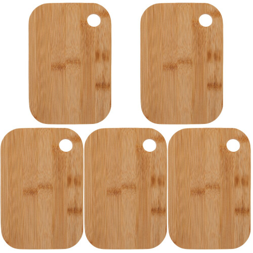 5Pièces À Découper Trou Suspendu Bambou Beige 1