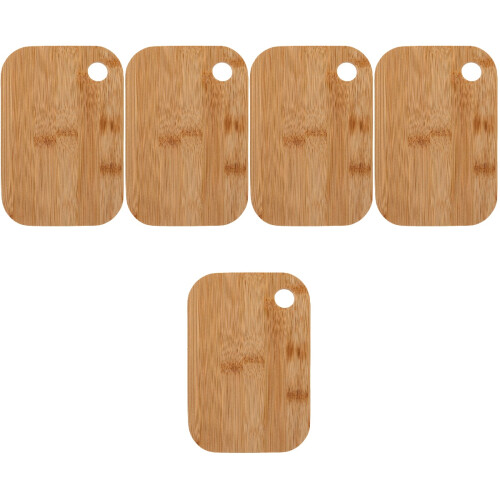 5Pièces À Découper Trou Suspendu Bambou Beige 2