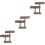 3Pièces Support Bois Café 2 Niveaux Rangement Bracelets 5