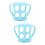 2Pièces Bébé Silicone Anti- 6