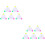 10Pièces Marqueurs Stylos Fluorescents Triangle Pour Étudiants 5