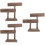 3Pièces Support Bois Café 2 Niveaux Rangement Bracelets 7