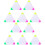 10Pièces Marqueurs Stylos Fluorescents Triangle Pour Étudiants 6