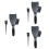 3Ensembles Kit Noir Pinceaux Et Pour Pro 8