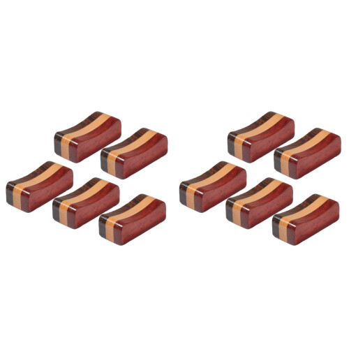 10Pièces Repose-Baguettes Bois Forme Coussin Pour 1