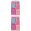 2Pièces Mini Armoire Rose Accessoire Jouet Enfant 5