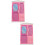 2Pièces Mini Armoire Rose Accessoire Jouet Enfant 7