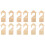 12Pièces Diviseurs Bébé Beige En Bois Pour Garde-Robe 3