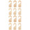12Pièces Diviseurs Bébé Beige En Bois Pour Garde-Robe 5