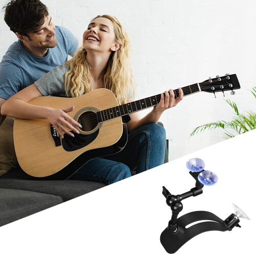 Classical Guitar Stability Stand with Soft Cushion Flexible Height Adjustment GGR01 1