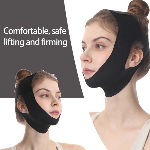 Adjustment Overnight Face Contouring Strap Long Soft Nylon Jawlines Lifting 2