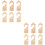 12Pièces Diviseurs Bébé Beige En Bois Pour Garde-Robe 6