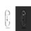 1USB Câble Données Clé Porte-Clés Noir Décapsuleur Pour Téléphone 2