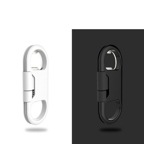 1USB Câble Données Clé Porte-Clés Noir Décapsuleur Pour Téléphone 1