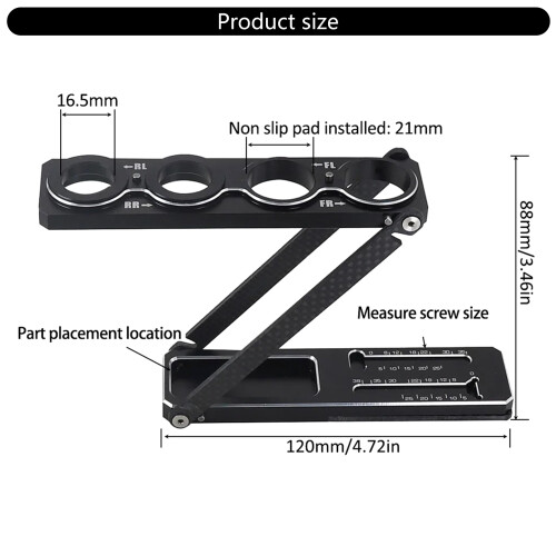 Suspension Placement Rack Shock Stand Installation Bracket For Remote Car Model 2