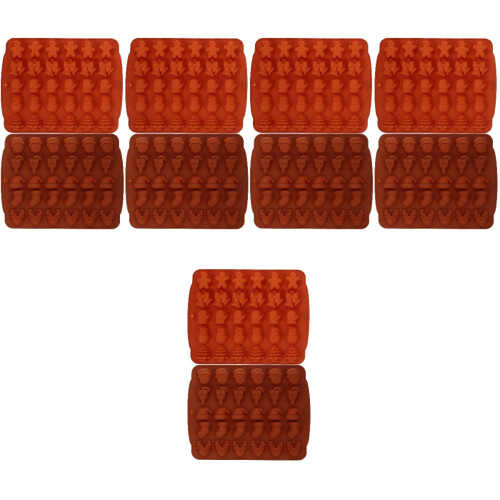 10Pièces Moules Silicone DIY Noël Café Souple Usage 2
