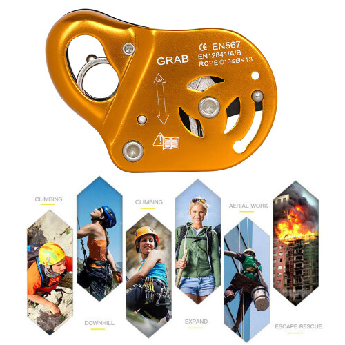 Transportable Rope Grip Quick Release Rappel Device Aluminum Alloy Texture 1