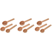 9Pièces Cuillères En Bois Kaki Pour Café Poudres