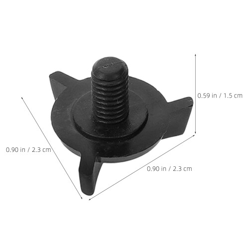 8Pièces Vis Plastique Noires Casque , Remplacement Visier Précis 1