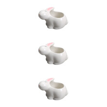 3Pièces Pot Cactus Succulent Céramique Design