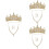 3Ensembles Parures Dorées Boucles Pendantes 5