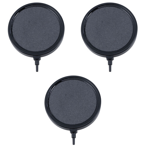 3Pièces Sablée Pour Aérateur D'aquarium Noir 1
