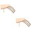 2Pièces Support Bois Clair Multifonction Pour Hamster 5