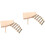 2Pièces Support Bois Clair Multifonction Pour Hamster 3