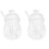 2Pièces Pots De Conservation En Verre Transparent Pour 3