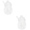 2Pièces Pots De Conservation En Verre Transparent Pour 6