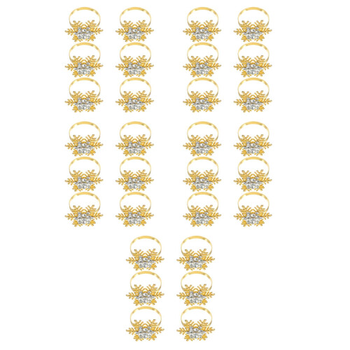 30Pièces De Serviette Alliage Décor Élégant Pour 1