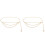 2Pièces Chaînes De Taille Dorées Pour Look 2
