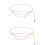 2Pièces Chaînes De Taille Dorées Pour Look 4