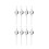 20Pièces Base Pendentif Boucle D'oreille Acier DIY 7